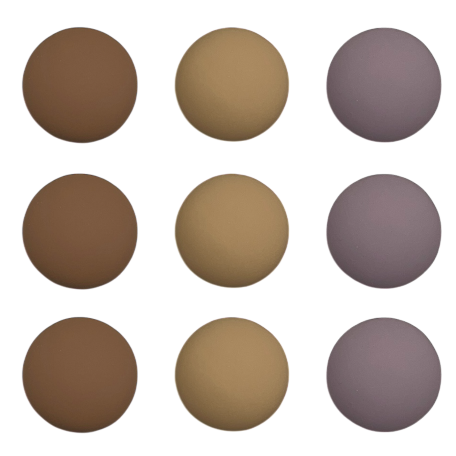 9x magneet - Walnut/fudge/heather