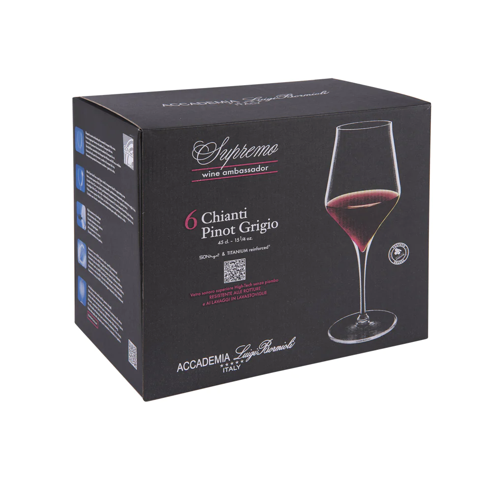 Verre à Pinot rouge Supremo 45 cl (lot de 6) Bormioli Luigi