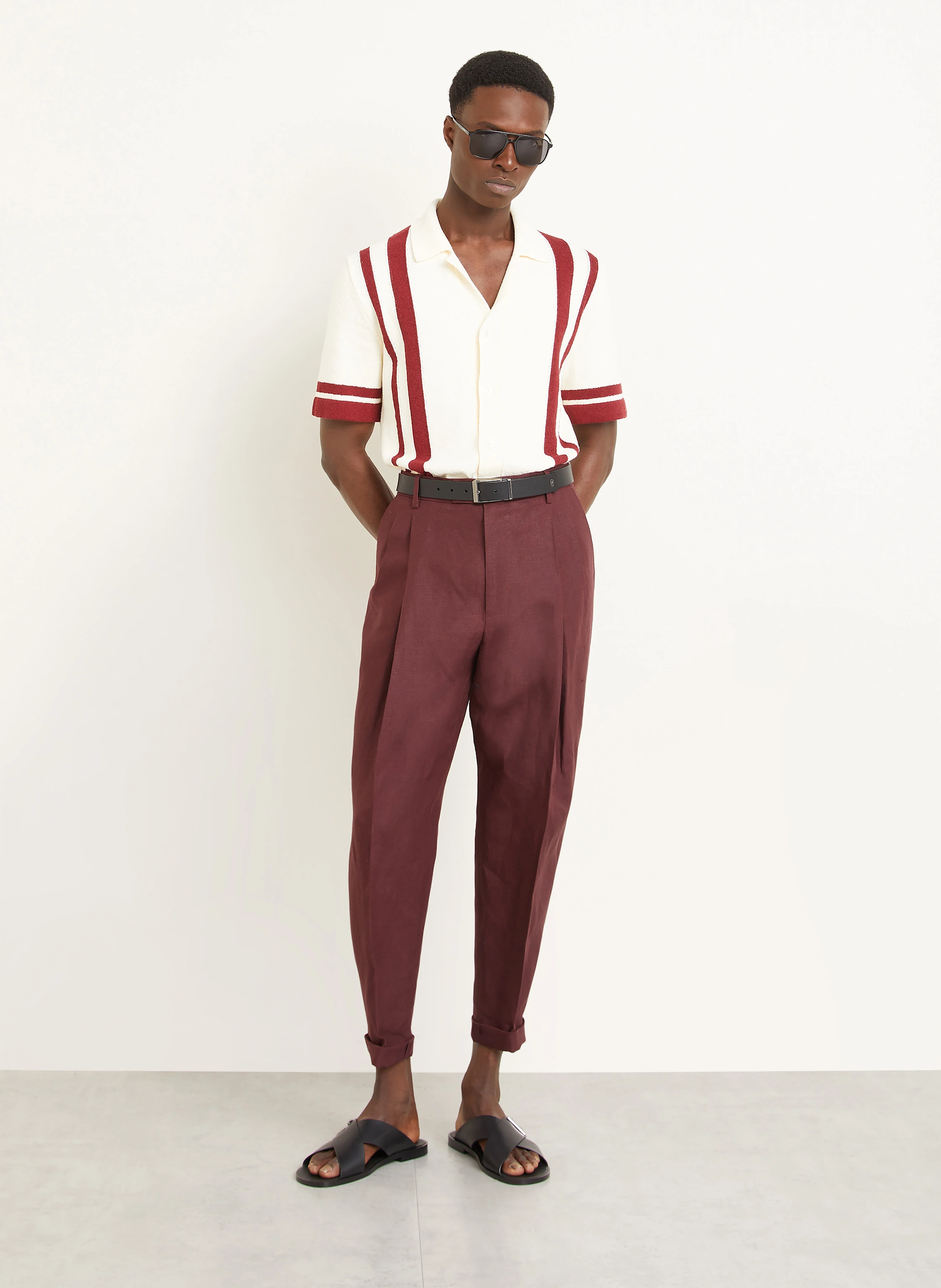 DOLCE & GABBANA Leinenhose Extra Slim Fit