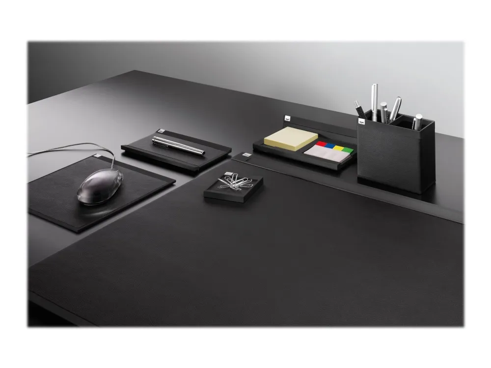 cintano: S Memocenter - Noteholder - plastik, imitationslæder - sort safir