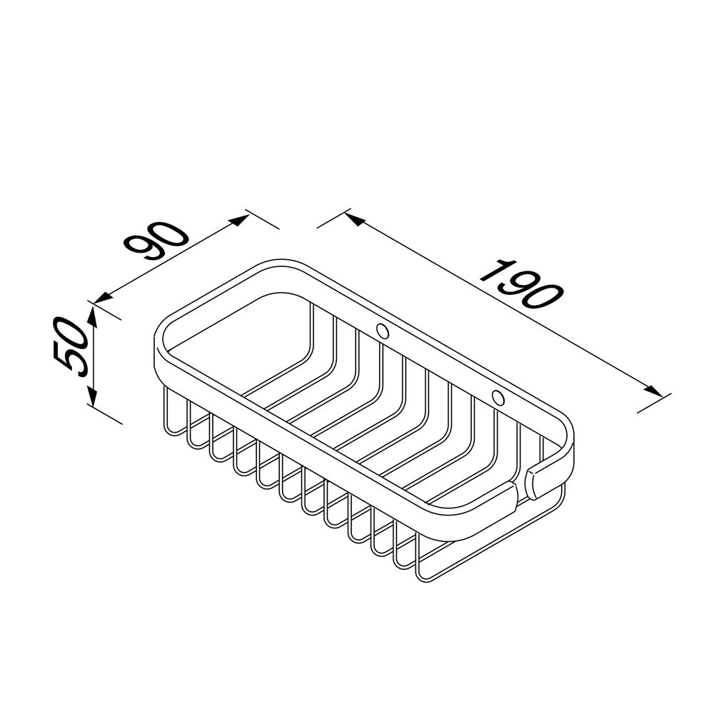 Geesa Basket douchemand 19cm chroom