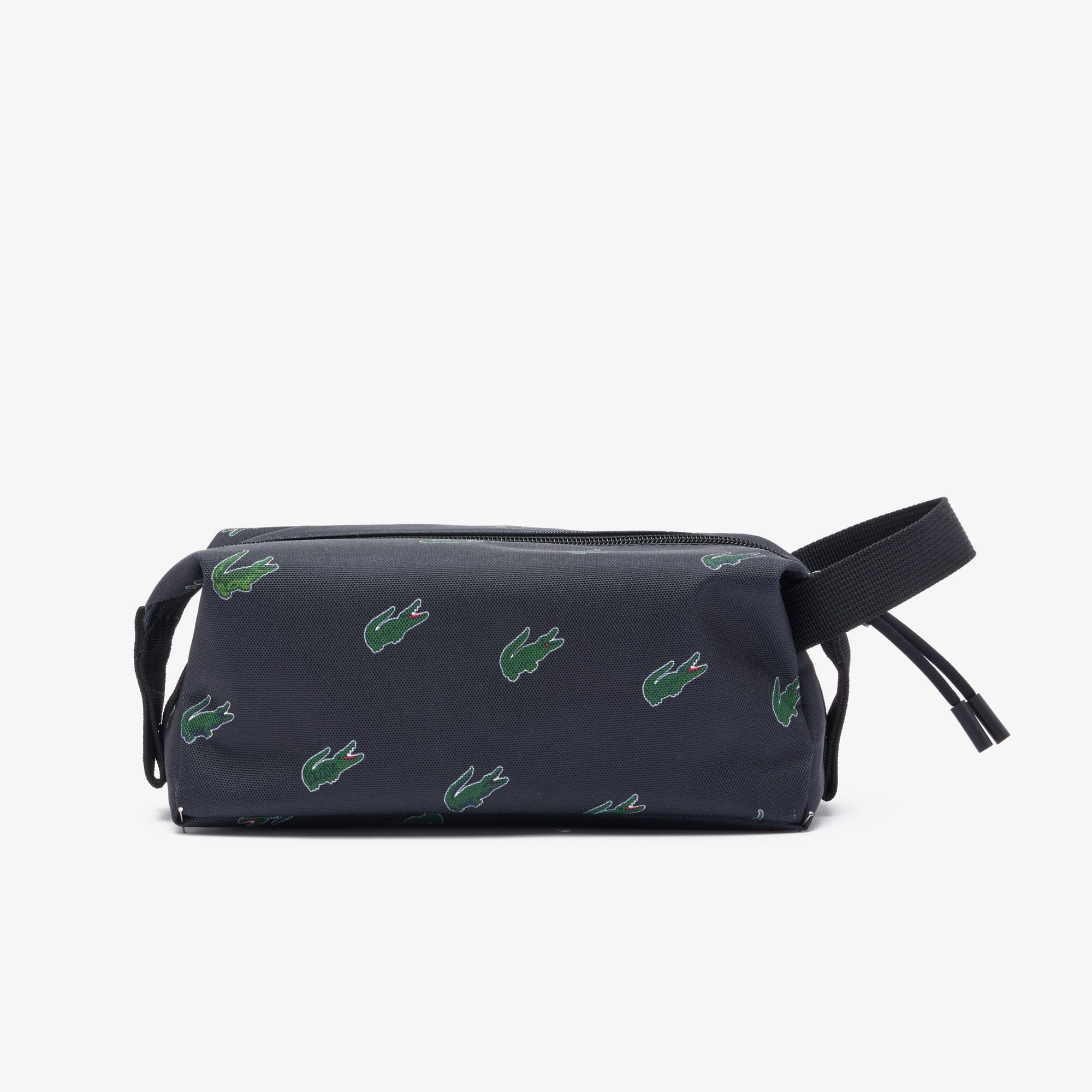Trousse de toilette imprimée en toile enduite Trousse de toilette - Bleu - Lacoste - Unisex