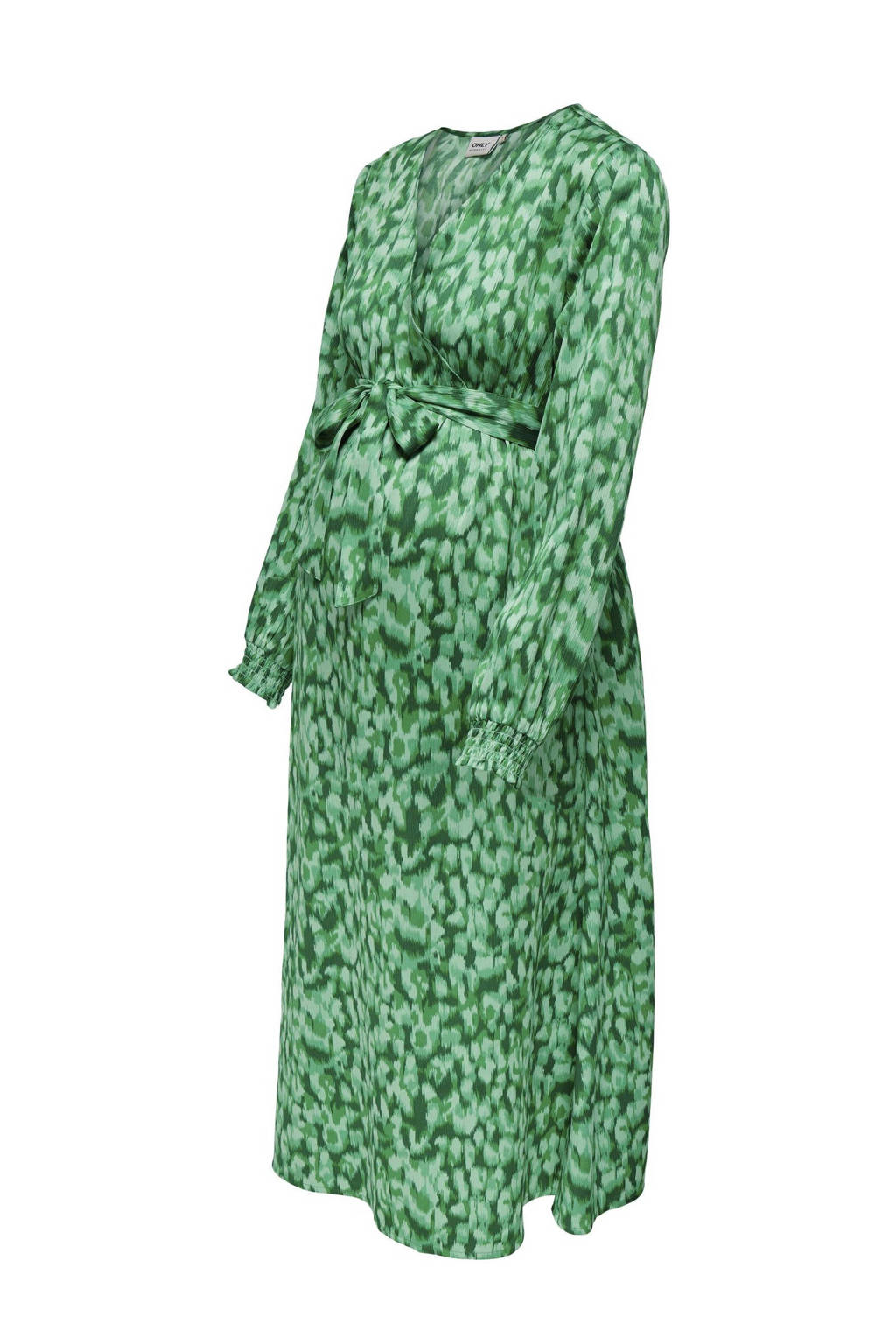 ONLY MATERNITY zwangerschapsjurk OLMFELINA met all over print groen