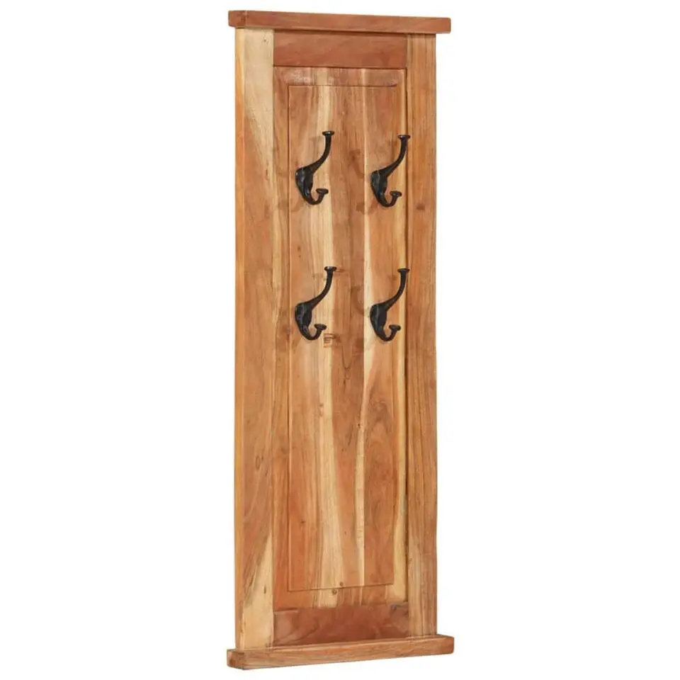 vidaXL - Kapstok - Bruin - Hout - 2 stuks
