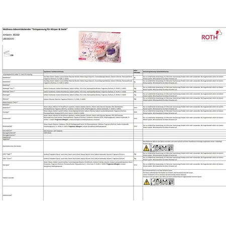 Roth Wellness-Adventskalender - Entspannung für Körper und Seele