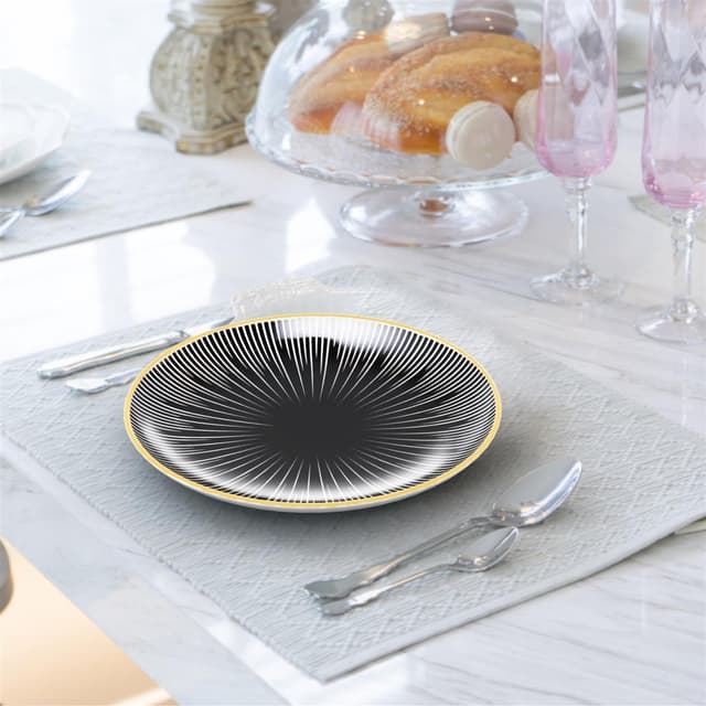 4x Porcelænstallerken Tallerken Serveringstallerken