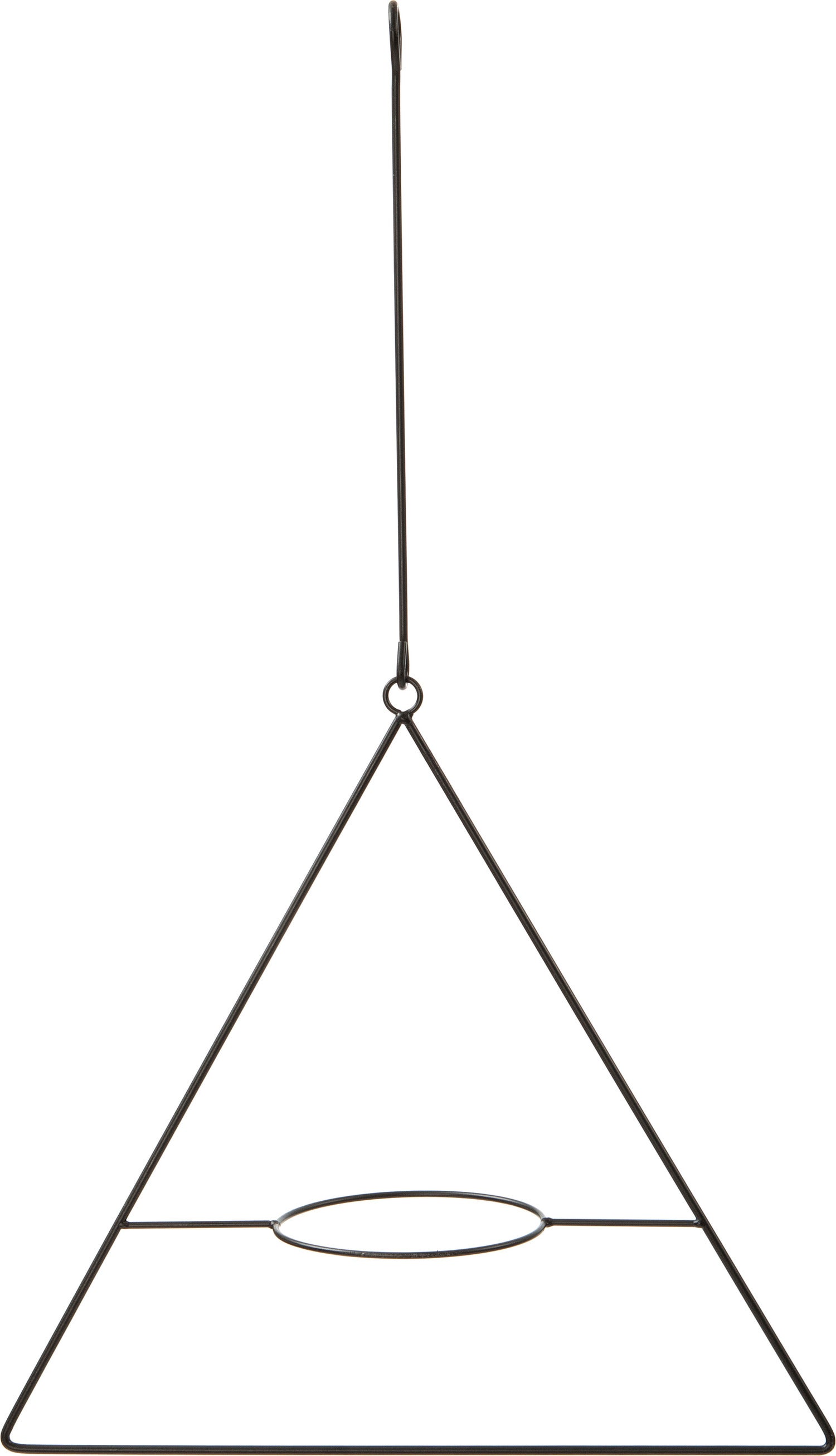 Intratuin driehoek hanger zwart 37 x 11,5 x 64 cm