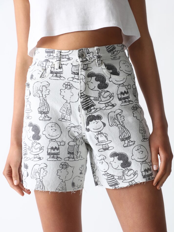 Calções estampados Snoopy Peanuts™ - Branco