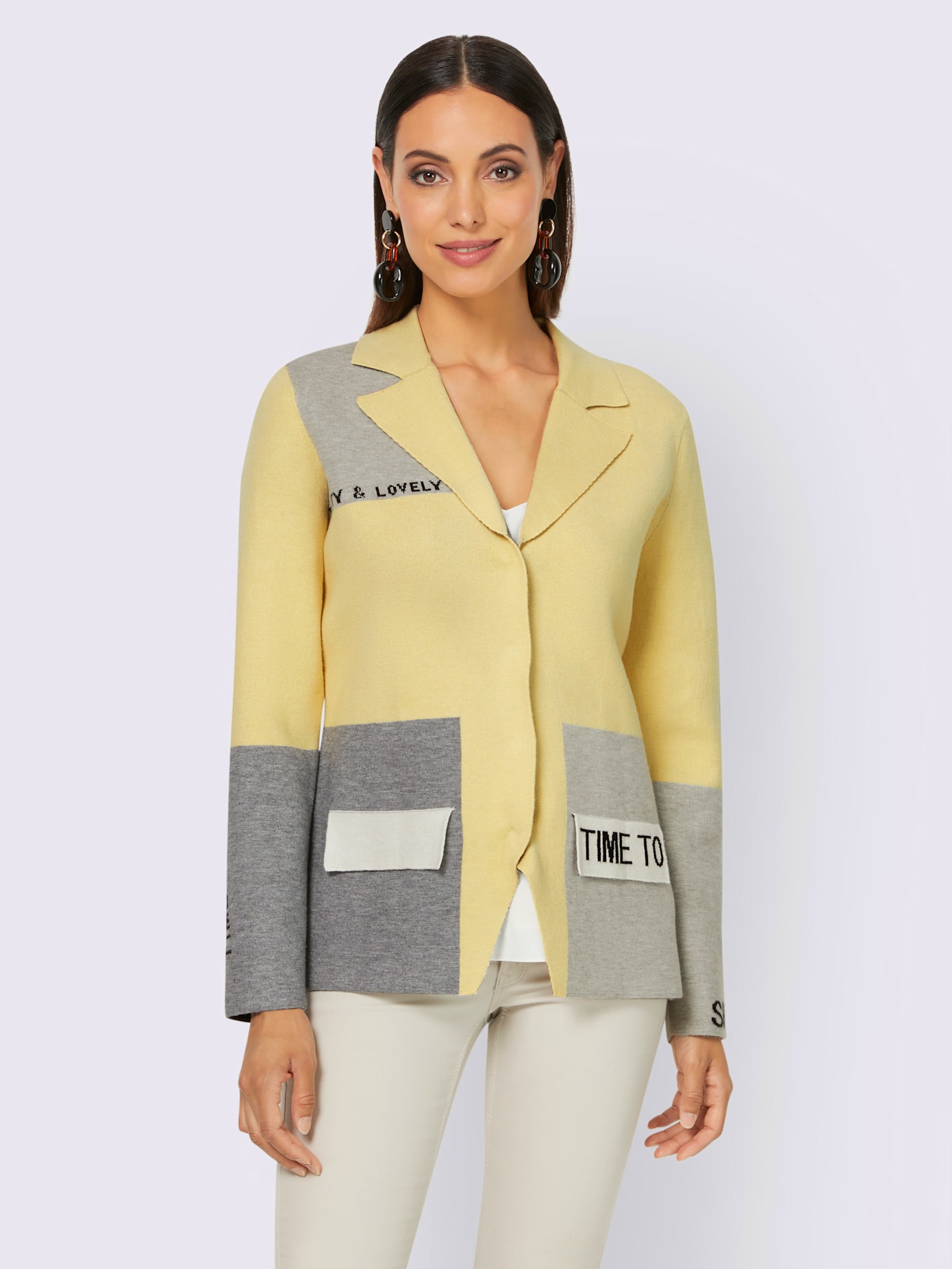 Veste en tricot alternative parfaite au blazer