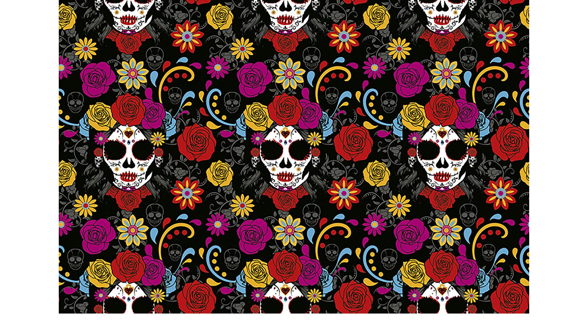 Halloween Tafelkleed Bloemen 2,74m