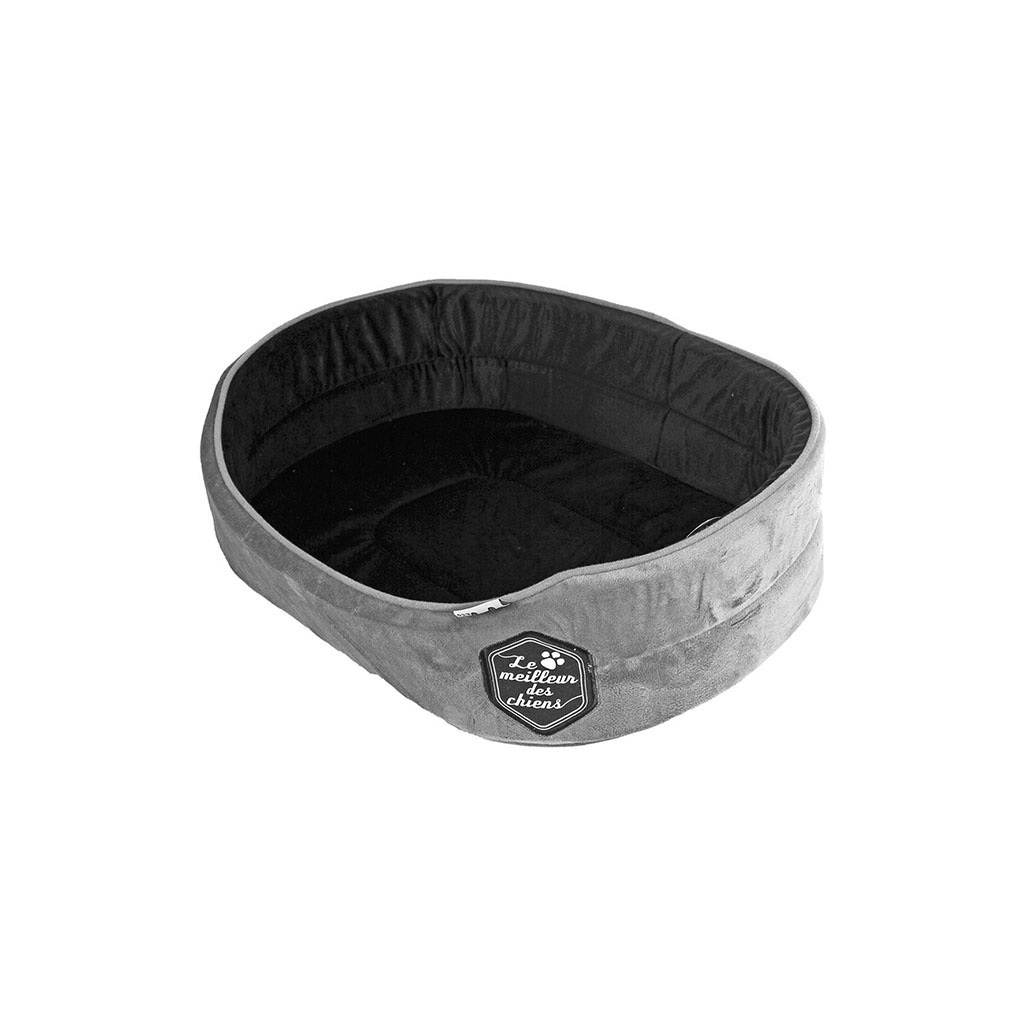 Panier pour chien polyester PACHY gris et noir 45cm
