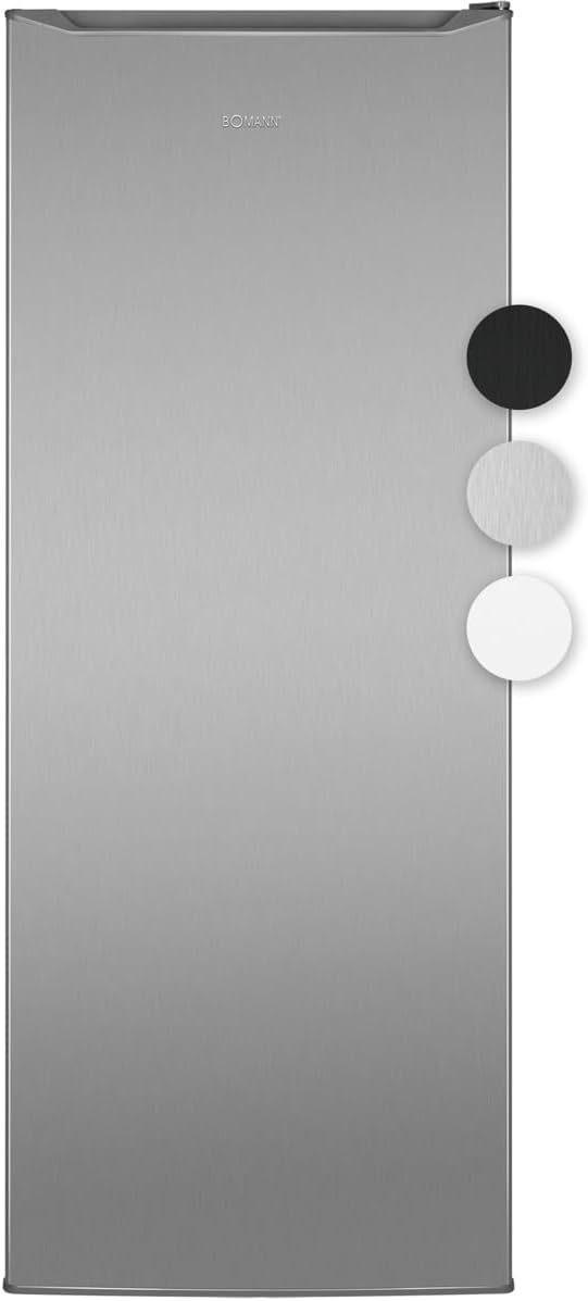 Bomann® Kühlschrank ohne Gefrierfach | Energieklasse D | 143cm | 5 Ablagen | 0°C ~ +8°C | leise 39dB | Getränkekühlschrank | 242L Flaschenkühlschrank | Kühlschrank groß | VS 7363 inox