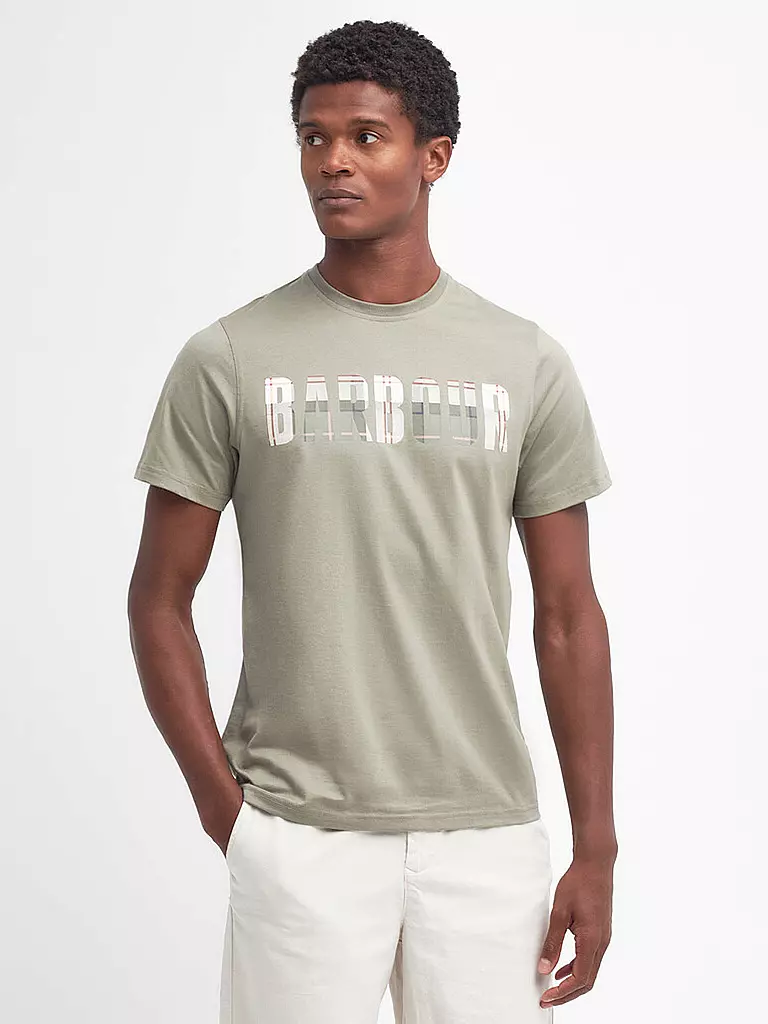 BARBOUR T-Shirt THURNFORD hellgrün