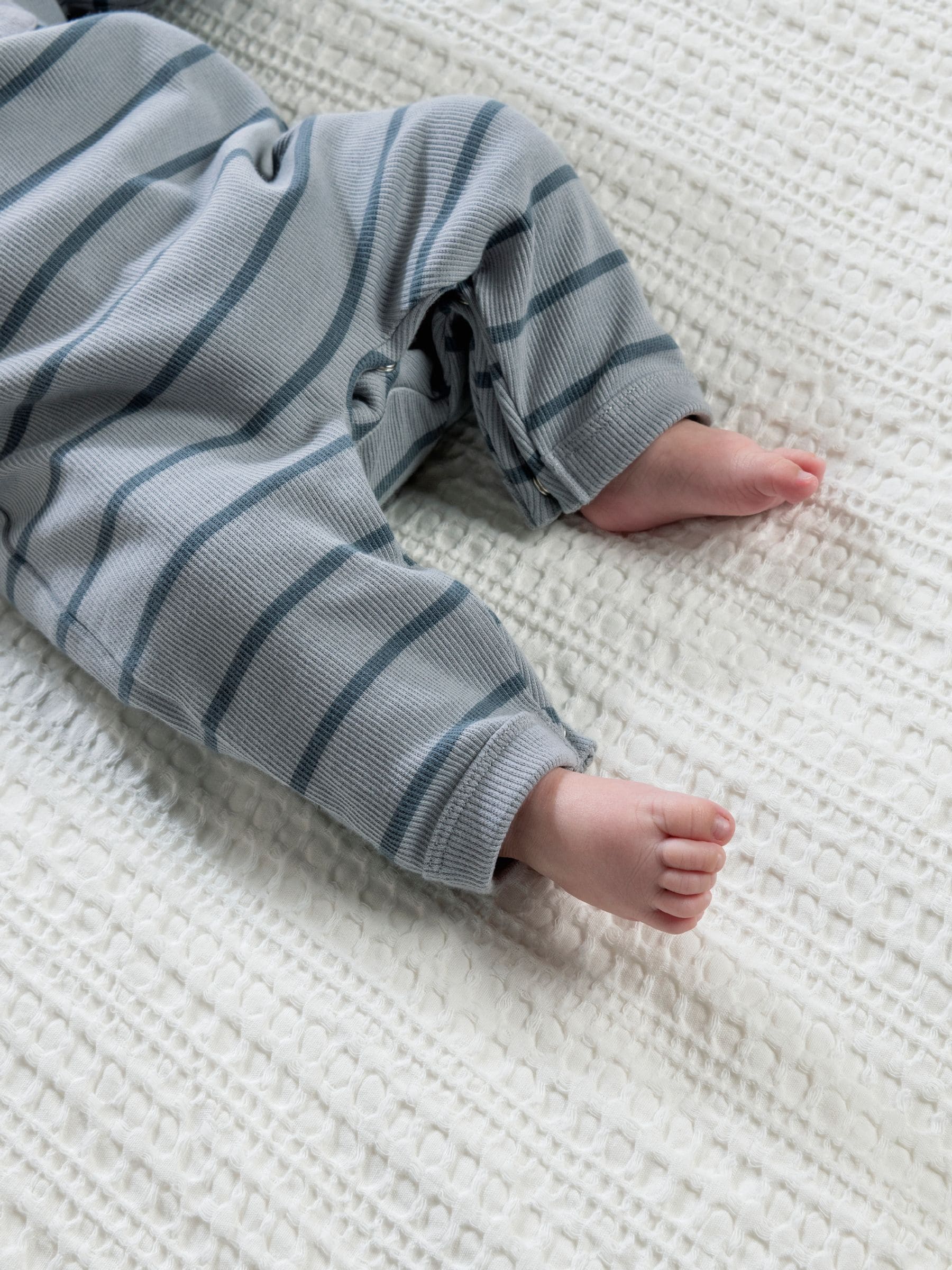 Mamas & Papas Striped Rib Romper