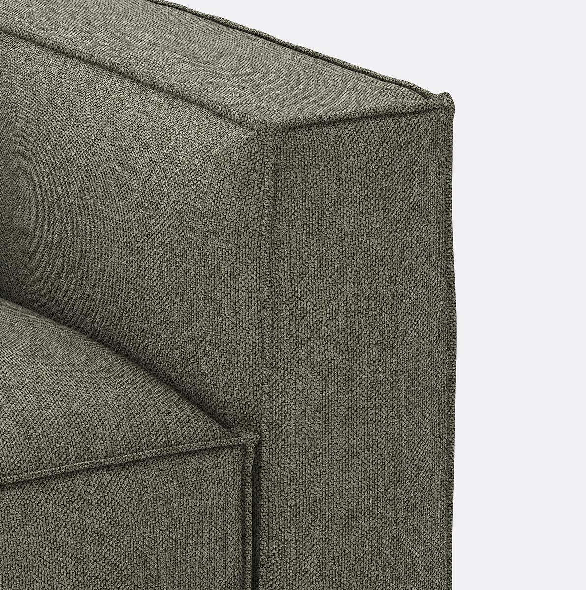 LA REDOUTE INTERIEURS<br>Banco modular, 3 espinhas, tecido texturizado, Seven