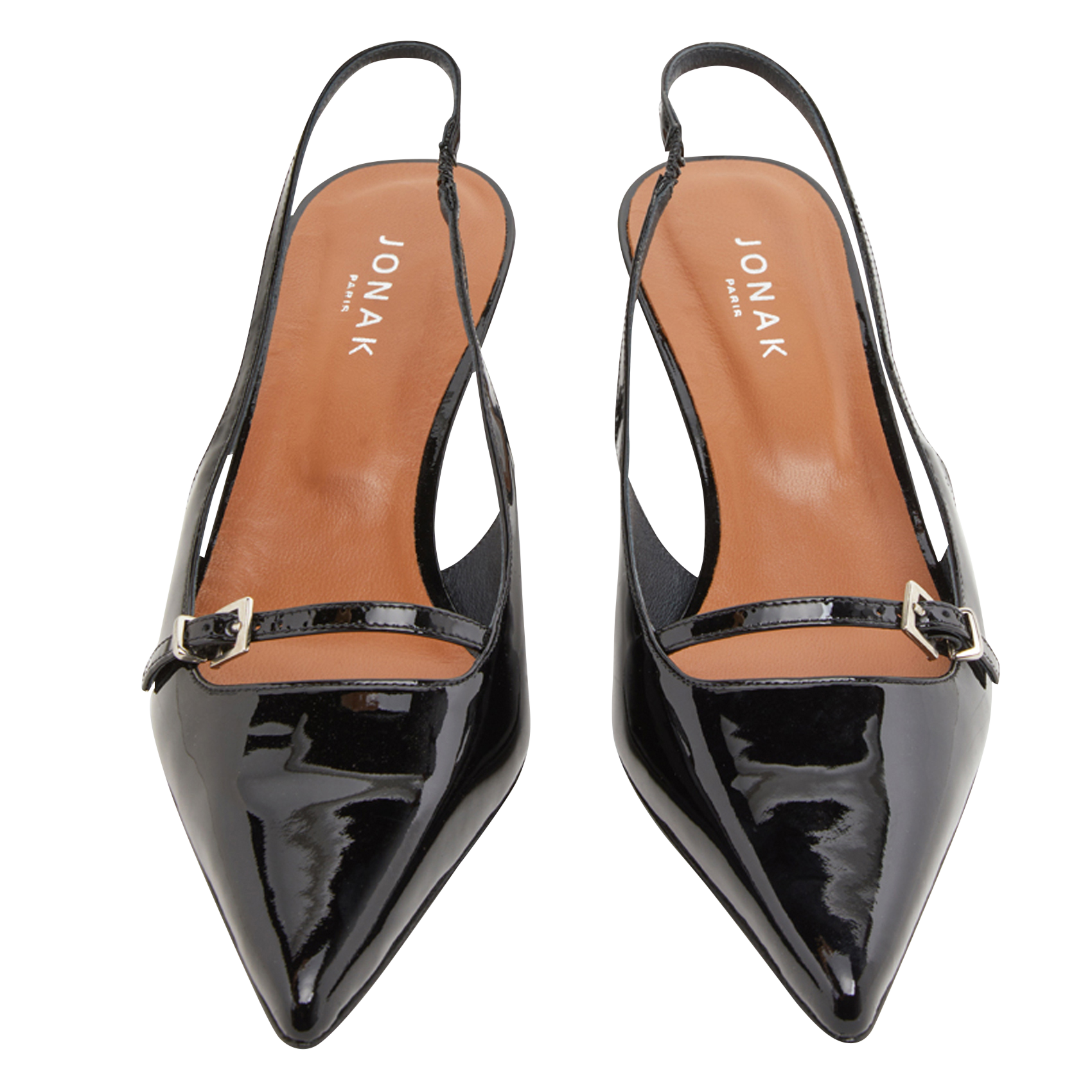 DAMOISELLE - Escarpins en cuir vernis | Noir