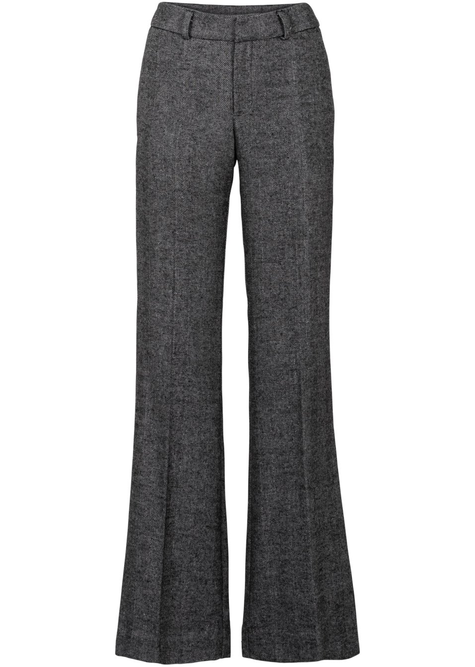 Pantalon à jambes larges, taille courte