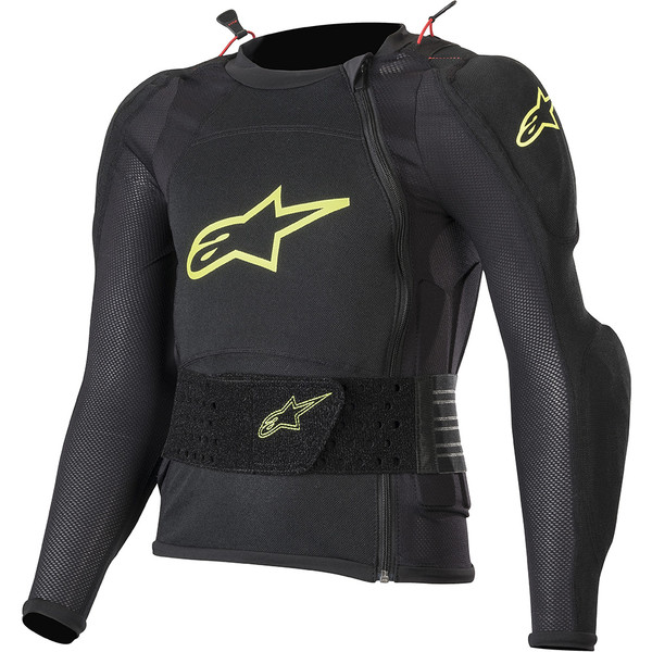 Alpinestars - Gilet anatomique de protection Enfant Bionic Plus Youth Noir / Jaune fluo