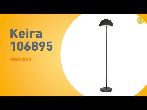 Buiten vloerlamp mushroom zwart oplaadbaar 3-staps dimbaar - Keira