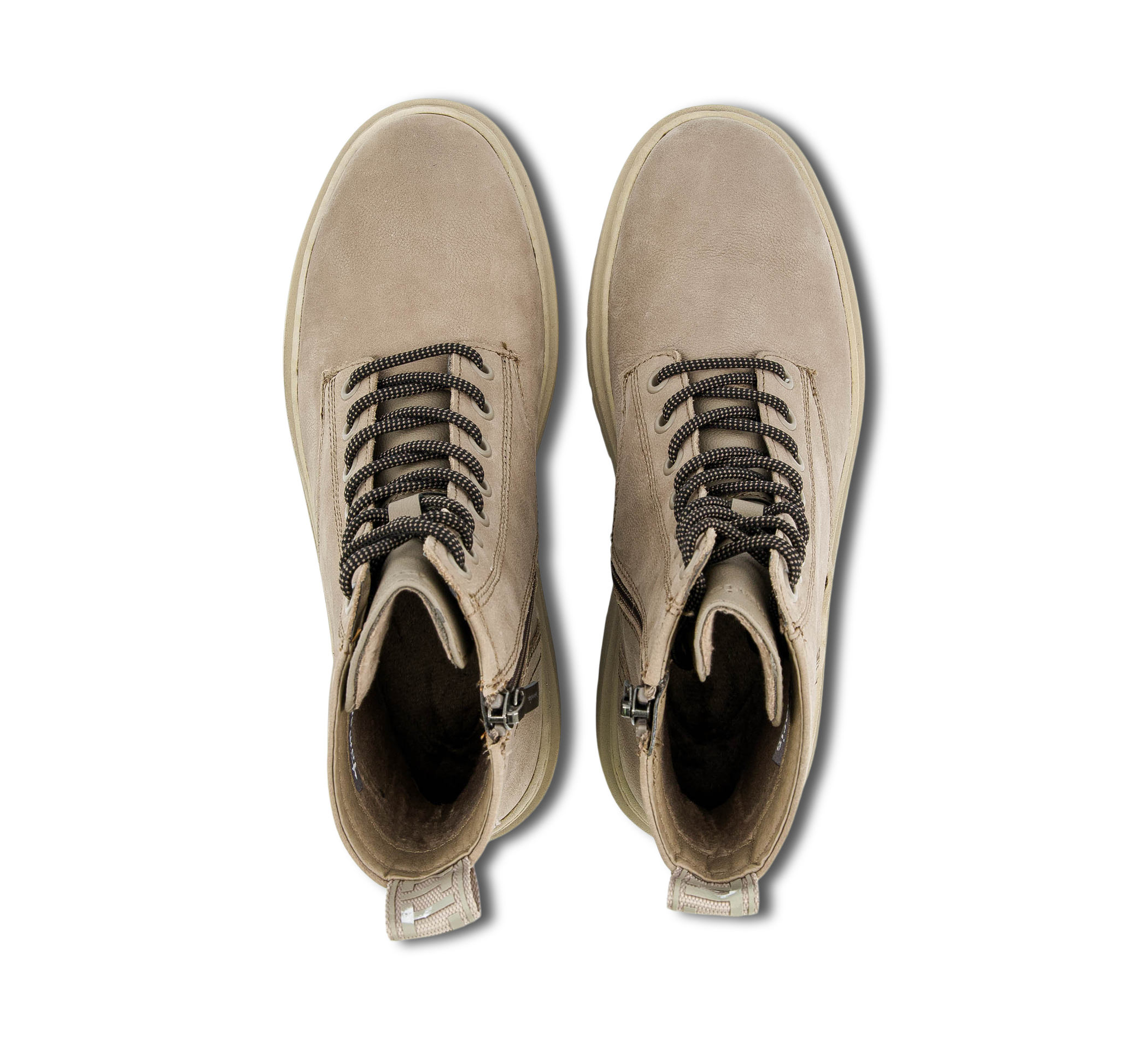 Tamaris Schnürstiefel beige/taupegrau