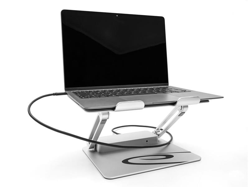 Delock Dockingstation USB-C – HDMI/DP/LAN/USB-A PD 85W Delock Tablet und Notebook Ständer mit integrierter Dockingstation 4k – hDMI / DisplayPort / LAN / Hub / HDR / PD