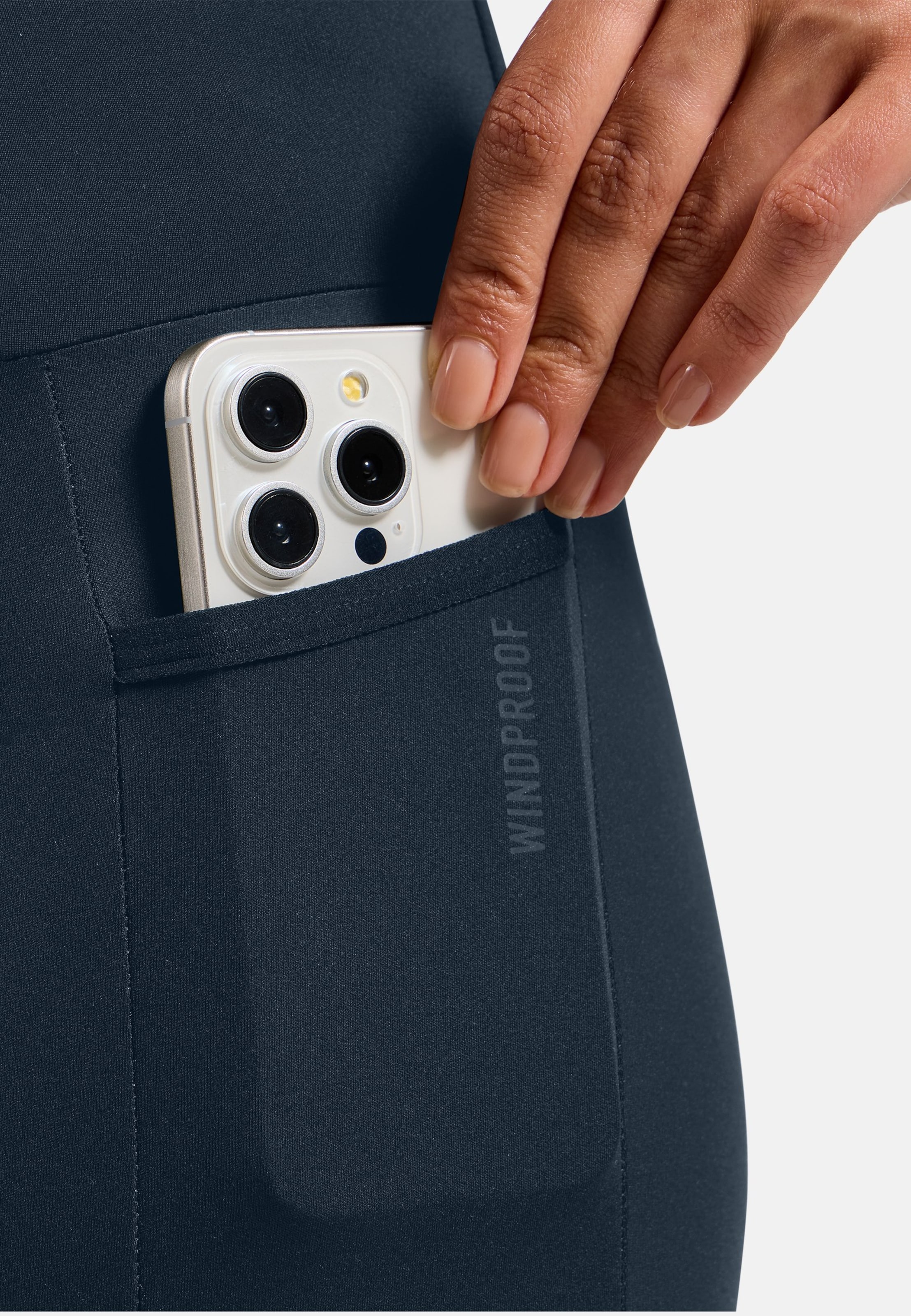 Winddichte Zeroweight Pro Warm Langlauftights in dark sapphire
