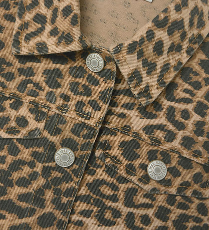 Name It Jakke - NkfOlivia - Sølver Mink/Leopard