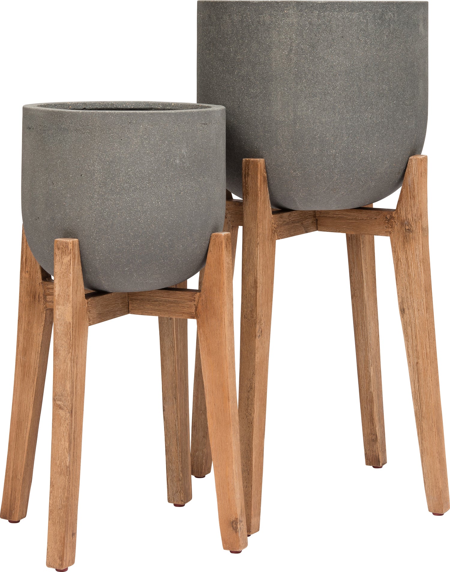 Intratuin bloempot met standaard Sabine grijs D 30 H 64,5 cm
