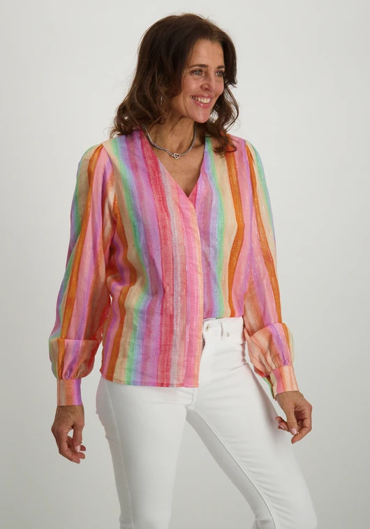 Geisha Blouse gestreept 53269-20