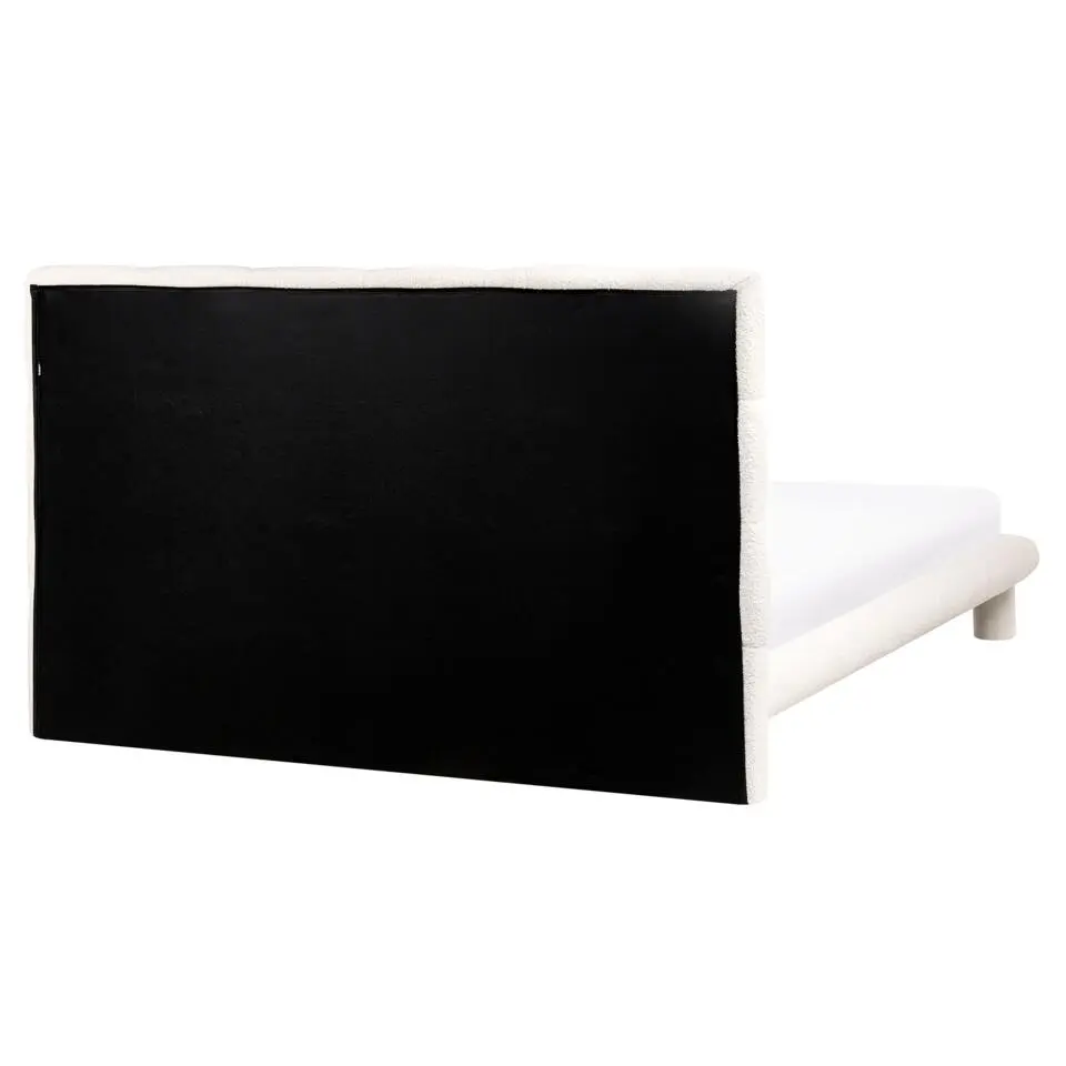 CRESSAT - Tweepersoonsbed - Off-white - 160 x 200 cm - Bouclé
