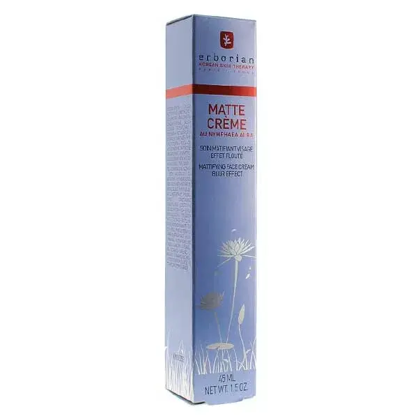 Creme facial matificante Erborian Matte com Nymphaea Alba 45ml