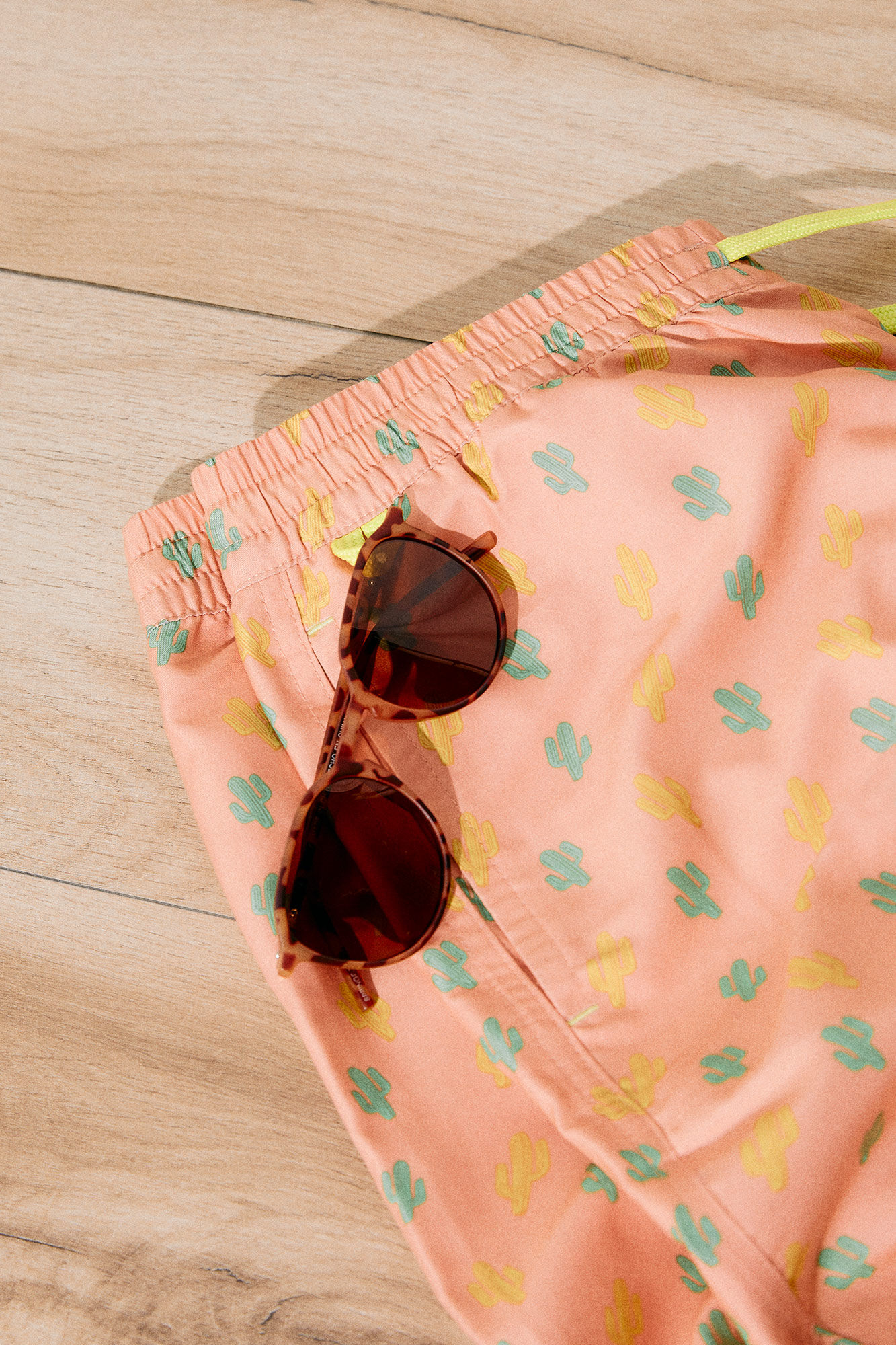Bañador estampado cactus - estamapado laranja