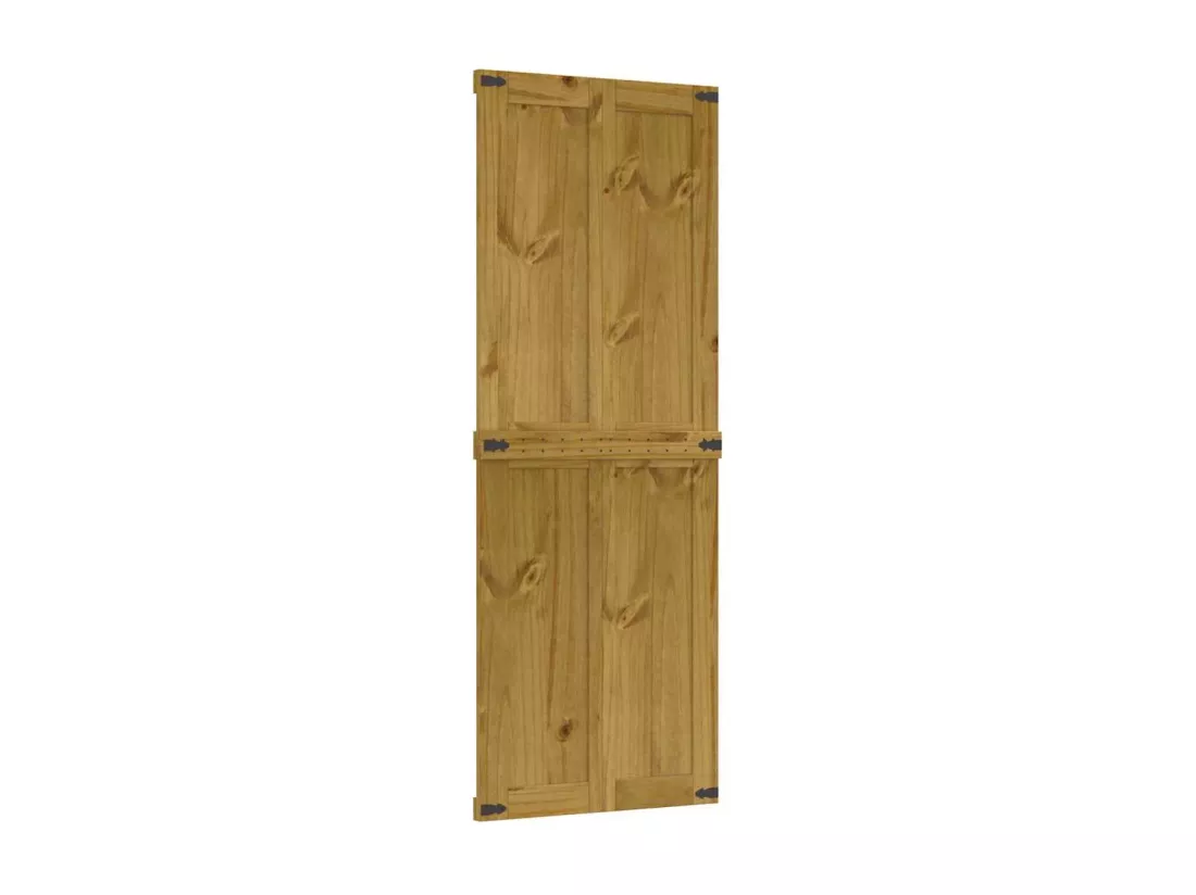 Porte de grange CORONA 80x210 cm bois massif de pin