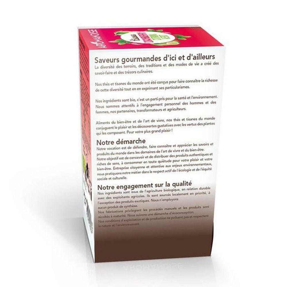 Tisane cranberry et citron vert bio - 18 sachets