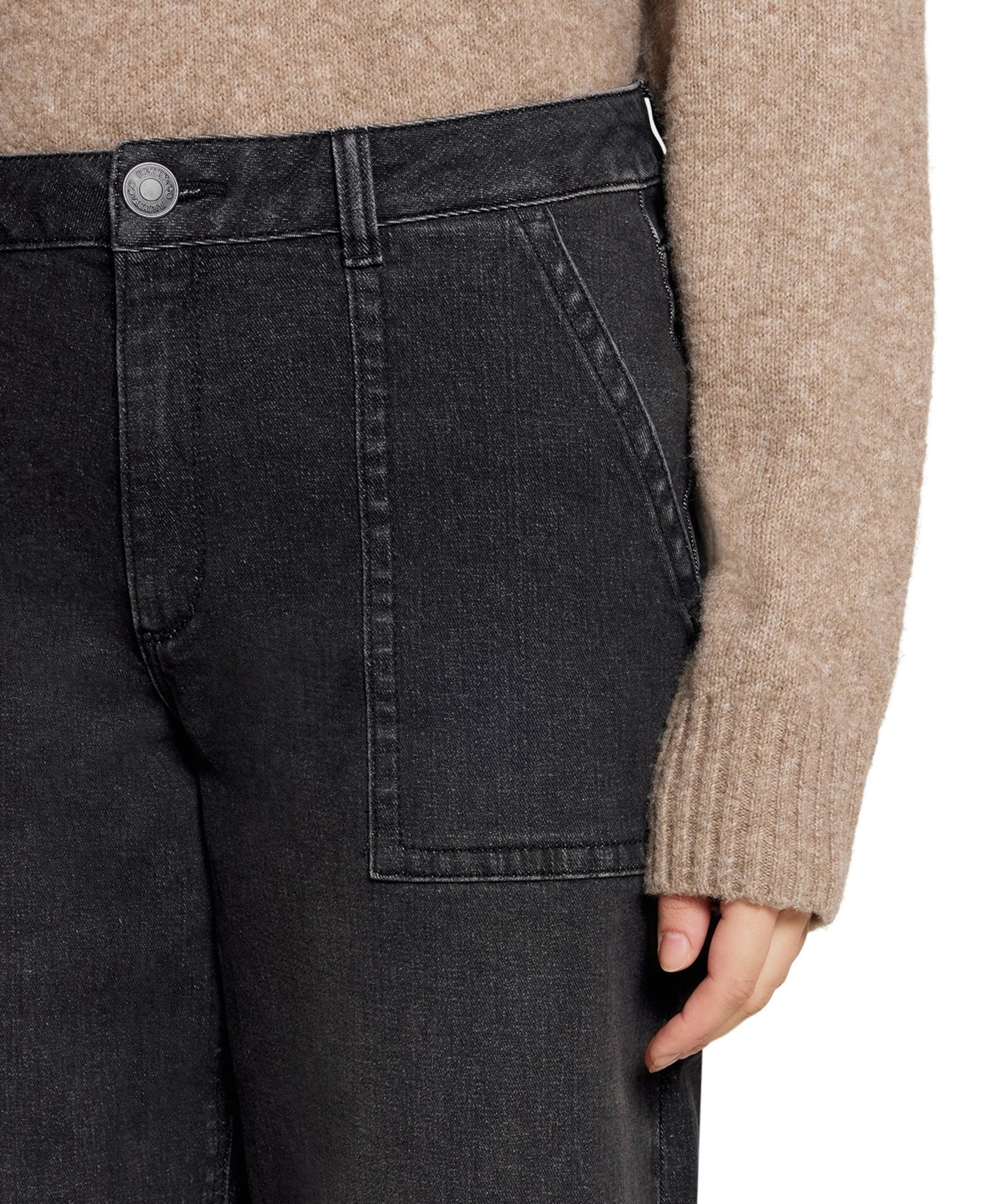 Betty en Co 7/8 dames jeans zwart
