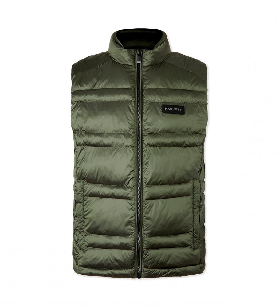 Colete verde Hackett HS Feather Gilet