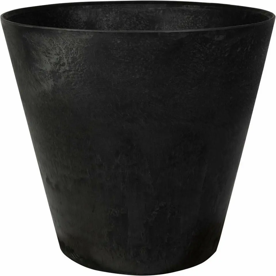 Artstone Bloempot Claire - zwart - 43x39 cm - met drainagesysteem