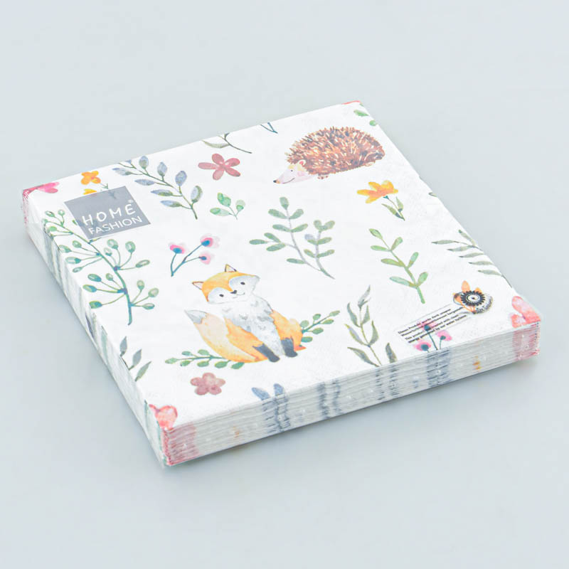 Lot de 20 serviettes 'Faune&Flore'