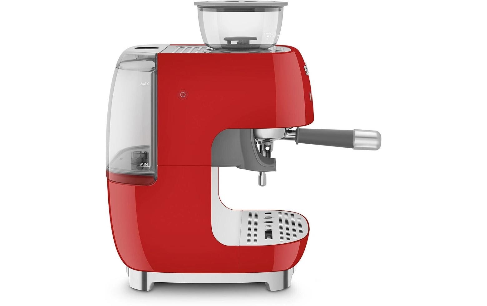 Siebträgermaschine 50's Style EGF03RDEU Rot<br>Espresso Kaffeemaschine
