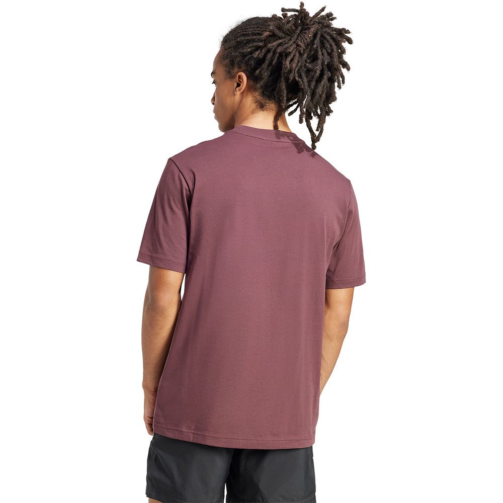 adidas Essentials Small Logo Single Jersey T-Shirt Herren aurora ruby