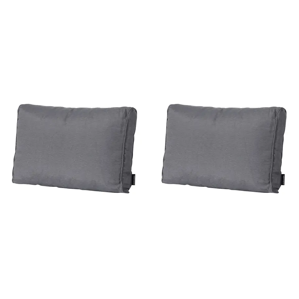 Madison - Lounge Rugkussen Panama grey - Ca. 40x60 cm - Set van 2