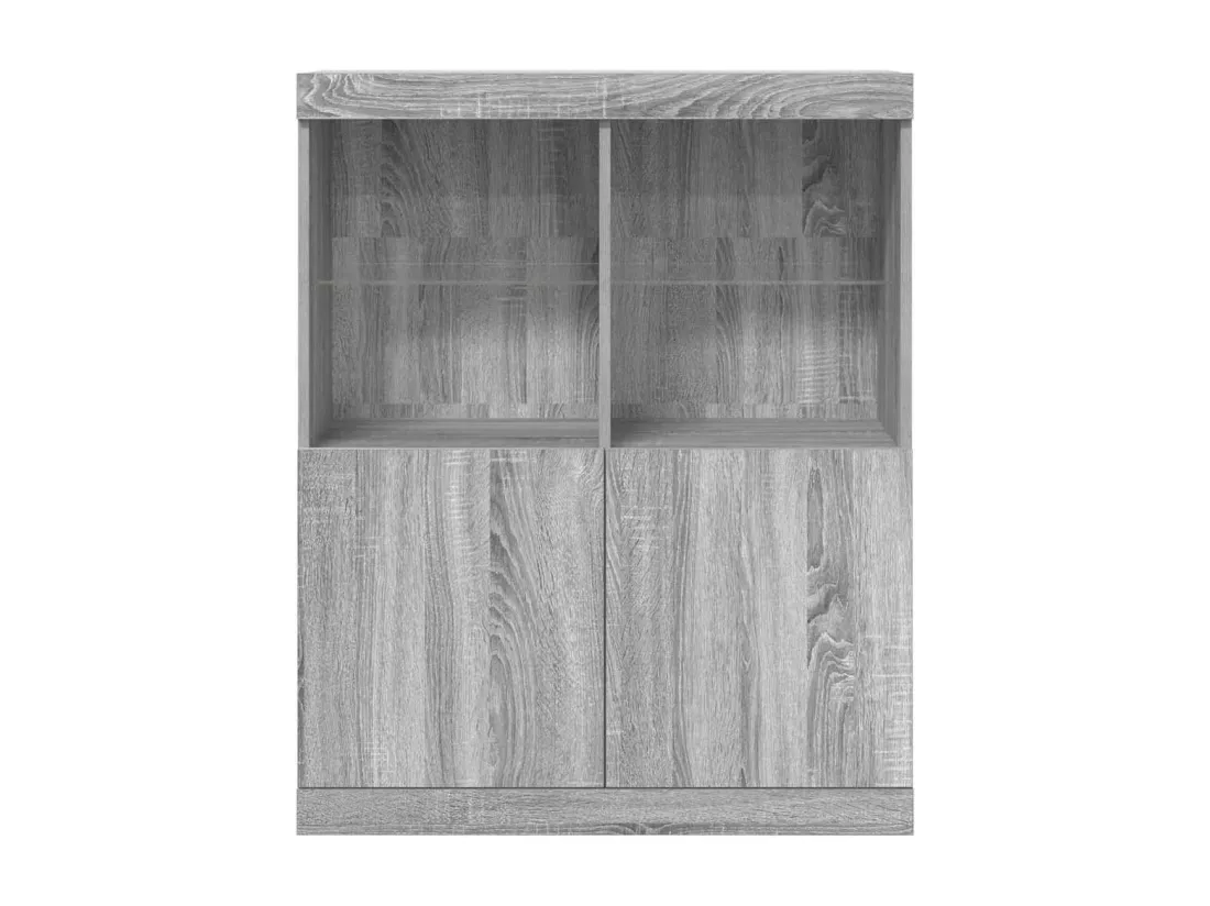 Buffet sonoma gris 81x37x100 cm bois d'ingénierie