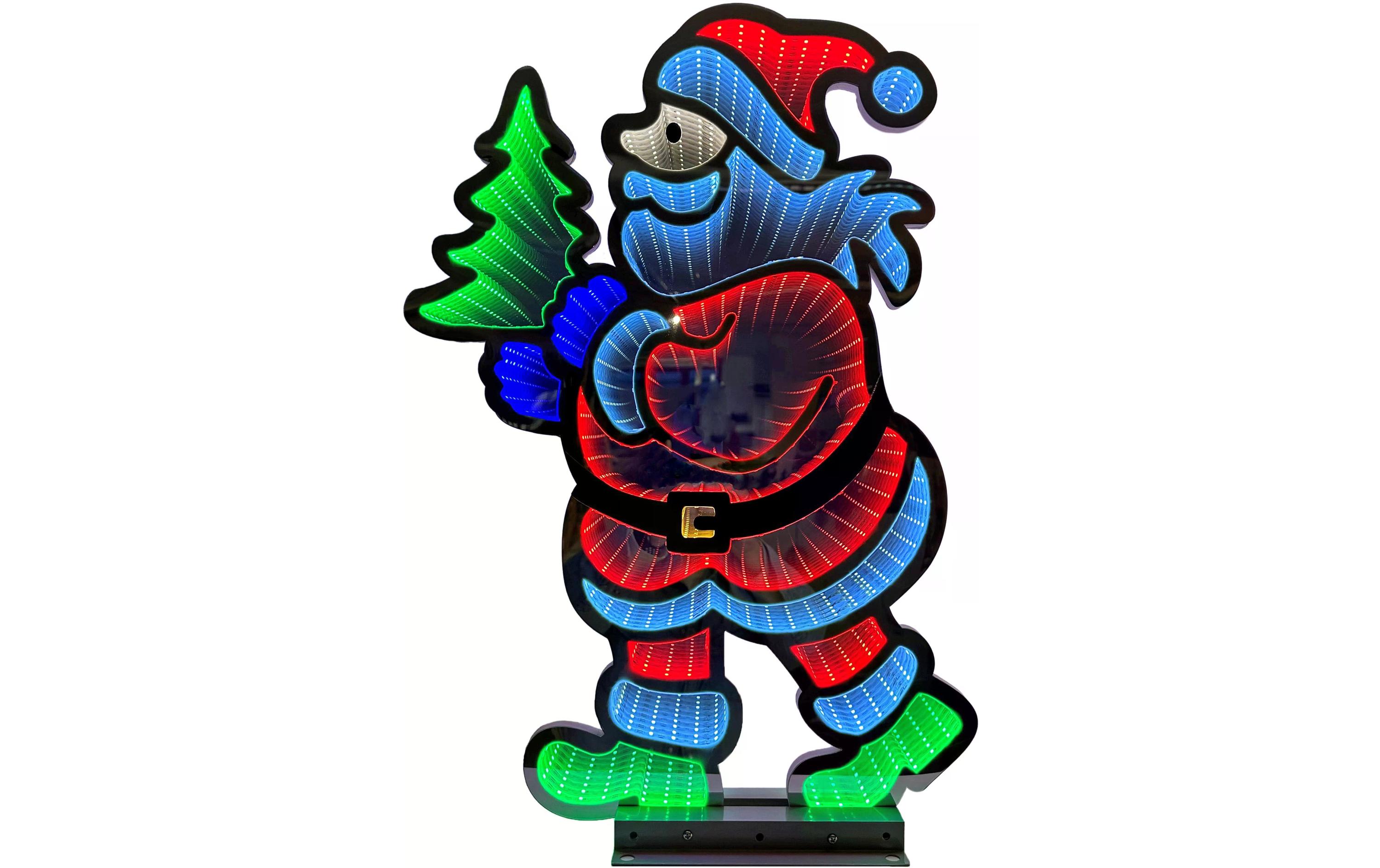 LED-Figur Infinity Santa, 435 LEDs, 60 cm, MehrfarbigLED Weihnachtsdekoration