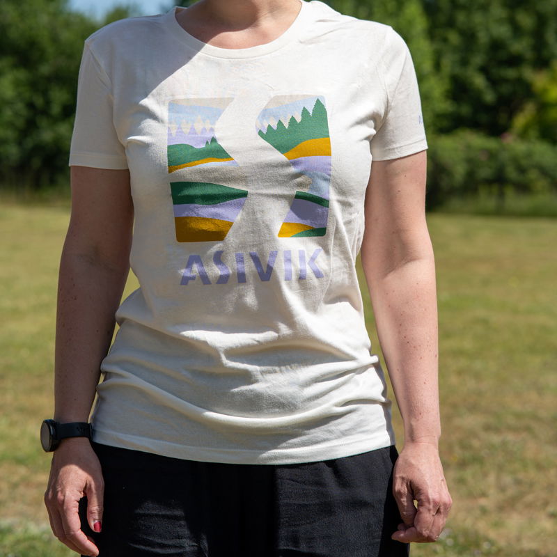 Asivik Logo Forest T-shirt, dame