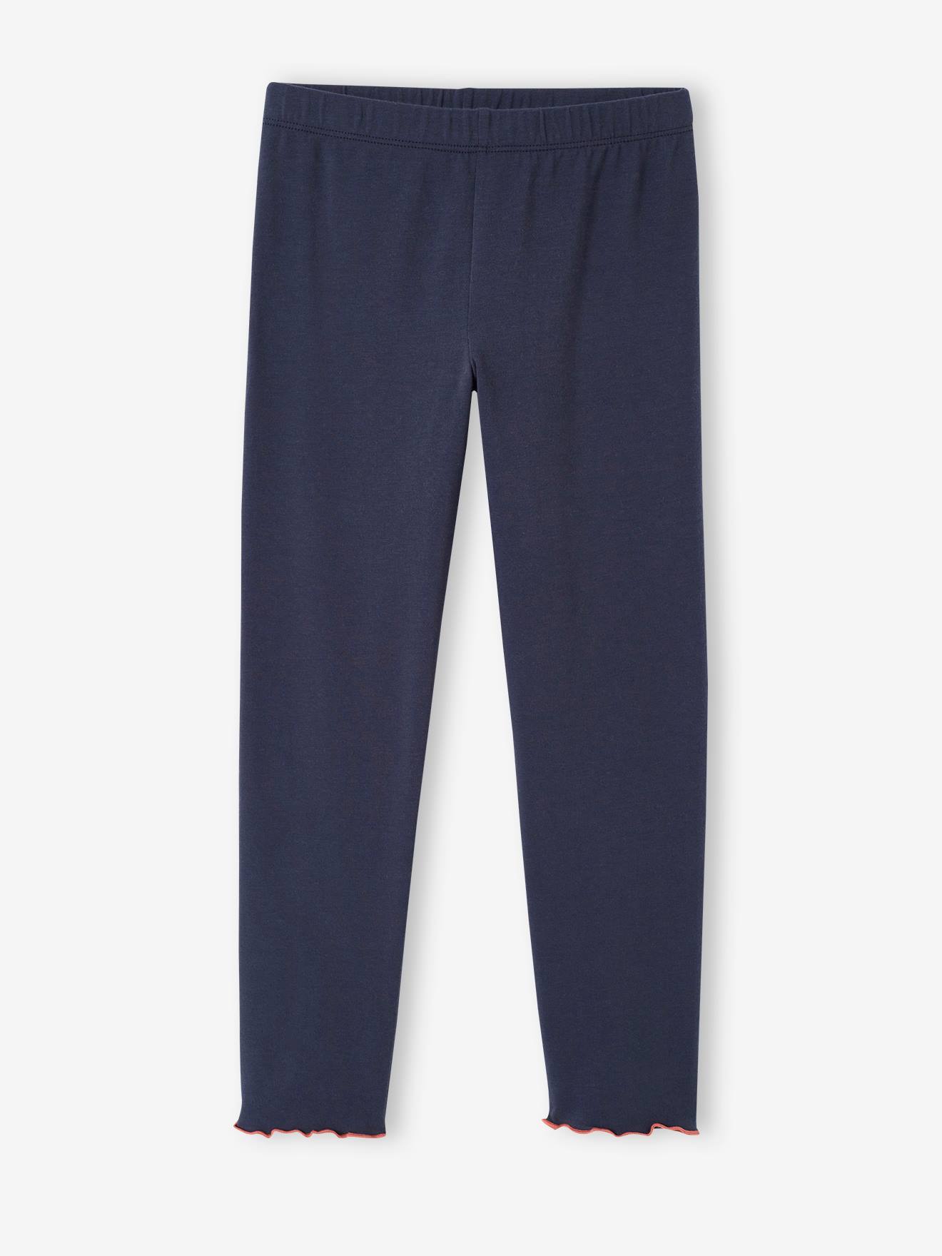Camisola de flanela xadrez vichy + leggings xadrez azul lisas