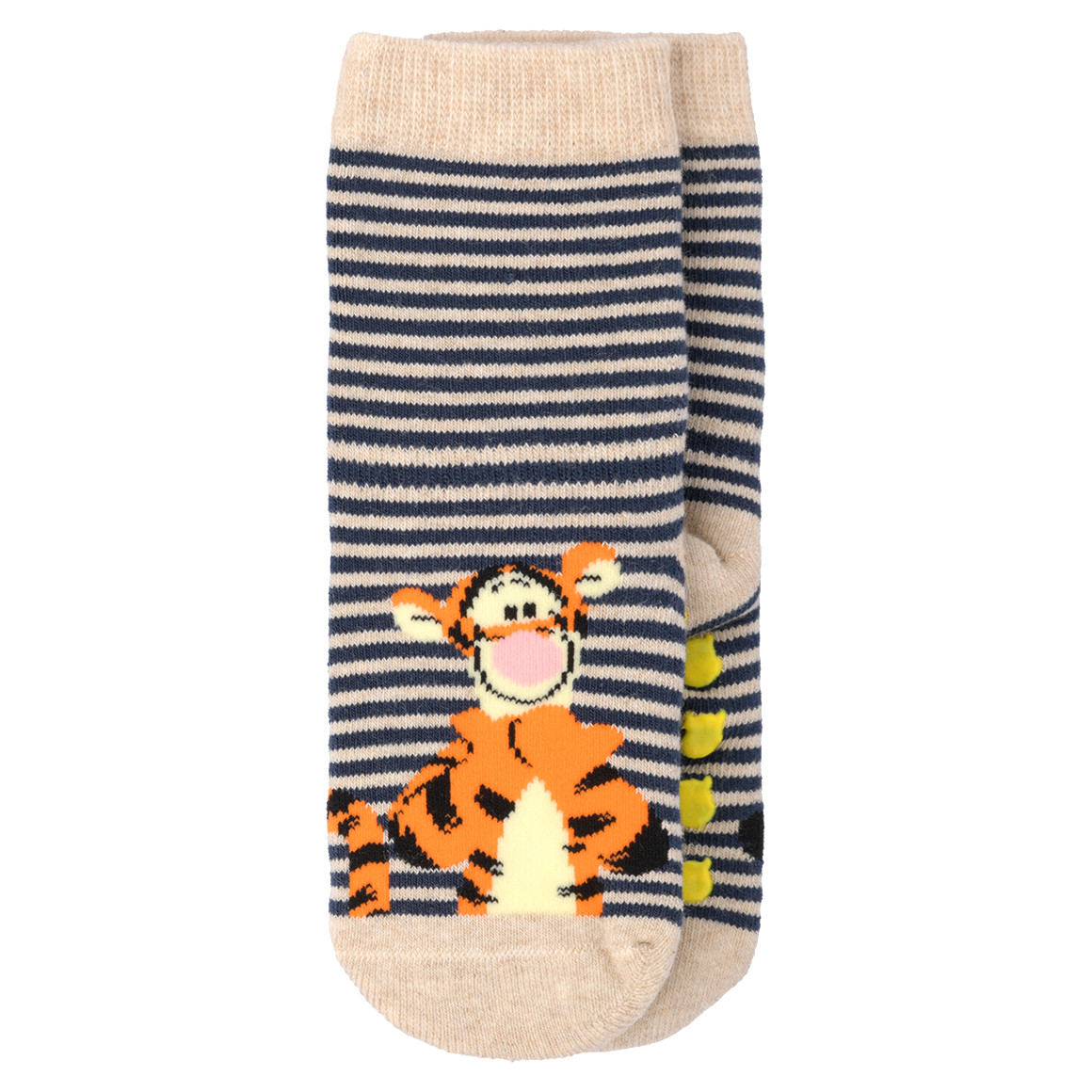 Topomini 3 Paar Winnie Puuh Stoppersocken im Set dunkelblau / cremeweiss