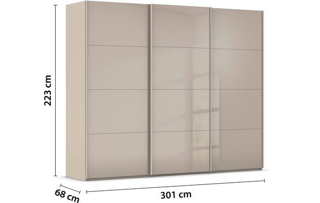 Kledingkast Finca Glans Glas