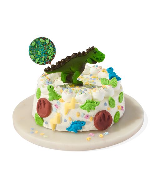 décoration gâteau Ø6cm - fête dinosaure
