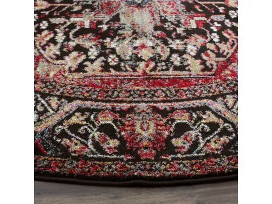 Tapis Red & Multi 91 X 91 cm - Brooklynn