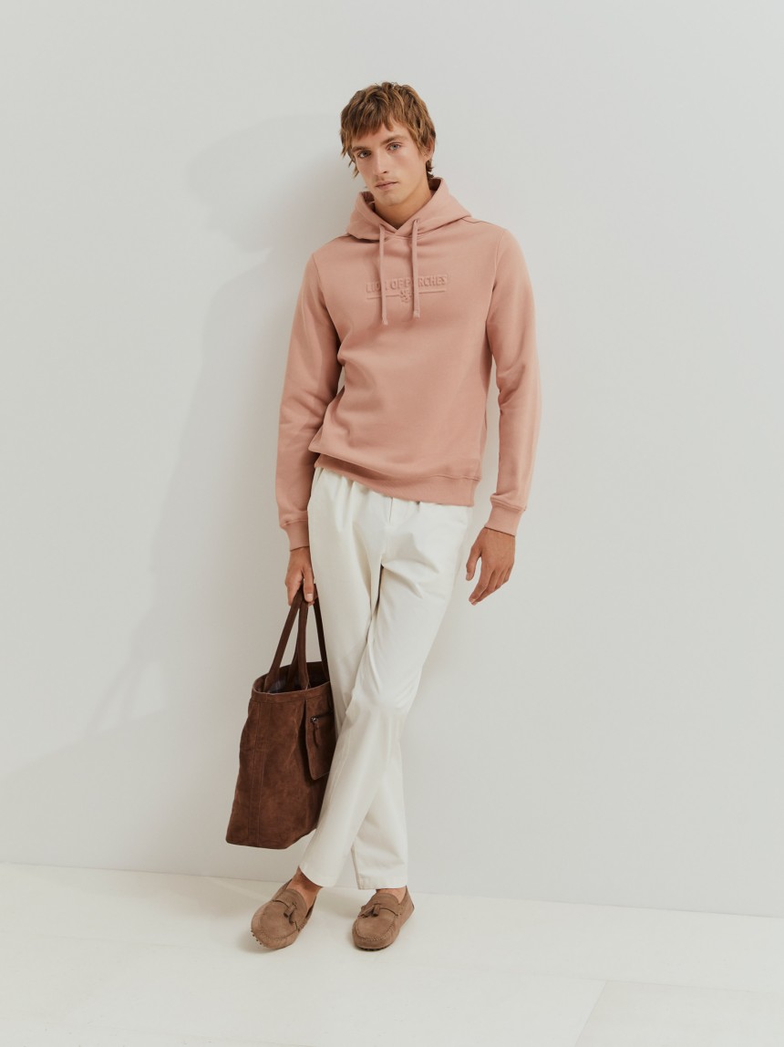 Sweatshirt de algodão com capuz
